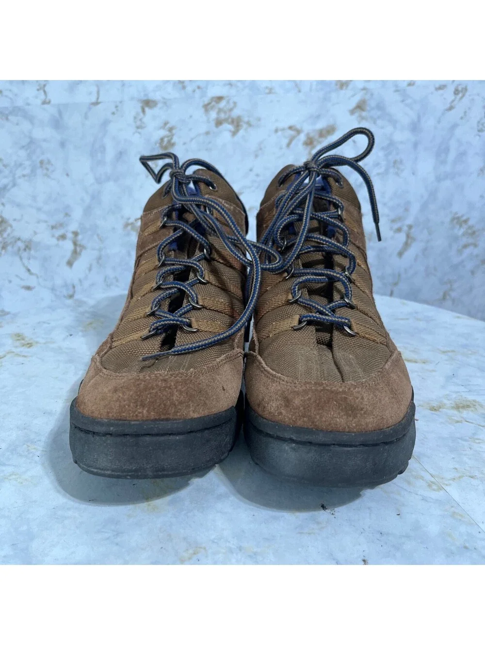 VTG K-Swiss Hiker Men's Size 10.5 Shoes Brown Blue Suede Comfort Outdoor Boots